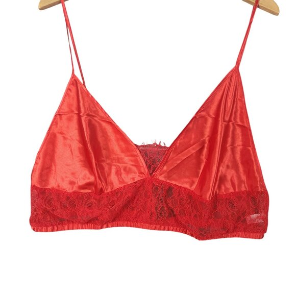 Fredericks Of Hollywood Delphine Lace & Satin Red Sleep Set Size 1X Plus - Picture 2 of 7